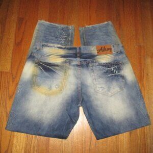 AKOO Jeans w/Bleach Splatter Men Sz 40